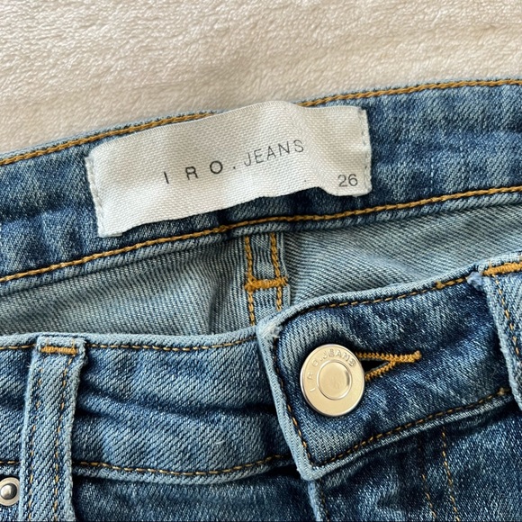 IRO Coy Distressed Low Rise Straight Fit Jeans - Picture 4 of 9